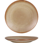 Thumbnail image #1 for International Tableware Hearth™ HT-16-ES 10-Inch Round Coupe Plate, Stoneware, Espresso Reactive Glaze Case of 2 Dozen