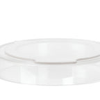 Thumbnail image #1 for Cal-Mil Madison 1851-4H-12 Clear Round Hinged Plastic Lid for 16 oz. Jar, 4-1/4 in. Diameter Case of 3