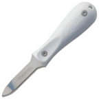 Thumbnail image #1 for JB Prince Toadfish Outfitters Z321 Professional Oyster Knife, 3" Stainless Steel Blade, Black Plastic Handle