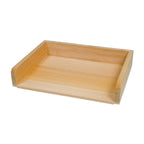 Thumbnail image #1 for Korin Inc NR-579 Rectangular Wood Sushi Tray, 14-1/4"L x 10-3/4"W x 2-3/4"H