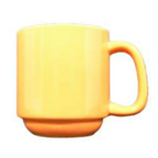 Thumbnail image #1 for Vertex China Vista SM-TO 10 oz China Coffee Mug with Handle, Stackable, Tangerine Orange Case of 3 Dozen