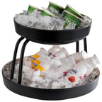 Thumbnail image #1 for Libbey APS Germany - Frida APS 33282 Round 2-Tier Buffet Stand, 9-1/2" Diameter, Black