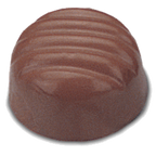 Thumbnail image #1 for JB Prince K206 Polycarbonate Chocolate Mold, 40 Ridged Dome Forms, 1-3/16" Dia. x 11/16"H, 11"W x 7"D