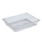 Thumbnail image #1 for Libertyware 2122 Clear Polycarbonate Food Pan, 1/2 Size, 2-1/2 in. Deep, 4.1 qt. Case of 24