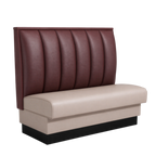 Thumbnail image #1 for ATSMFG ATS AT&S-AS-W42-6CH GR8 William Standard Booth, single, 48" long x 42" high, 6-channel back, removable sinuous spring seat with connecting