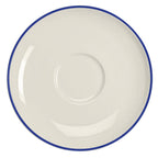 Thumbnail image #1 for Steelite International HL Ivory HL99663929 Round China Saucer, 6.5", Blue Line Case of 3 Dozen