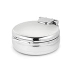 Thumbnail image #1 for Eastern Tabletop Jazz 3999 4 qt Round Stainless Steel Induction Chafer with Hinged Cover