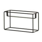 Thumbnail image #2 for Cal-Mil Milo 23747-9-13 Black Metal 3-Section Condiment Caddy with 3 Glass Jars, 12.5"W x 4.5"D x 9"H