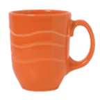 Thumbnail image #1 for Libbey Cantina 903034004 Porcelain Coffee Mug, 11 oz, Cayenne, Non-Stackable