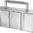 Thumbnail image #2 for Victory Refrigeration VDDN78HC-S-12T Direct Draw Beer Dispenser, 78"W, 12-Tap Tower, 4 Half-Keg Capacity, Stainless Steel Top & Front
