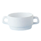 Thumbnail image #1 for Cardinal Restaurant White by Arcoroc 28891 Double-Handled Cereal Bowl, 10.5 oz, White, 6 x 4 in Case of 2 Dozen