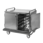 Thumbnail image #1 for IMC/Teddy TC2-28 Insulated Stainless Steel 2-Compartment Tray Delivery Cart, 28-Tray Capacity, 15" x 20" Trays