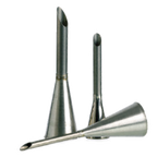 Thumbnail image #1 for Matfer Bourgeat 167532 Stainless Steel Plain Pastry Filling Tube Set, 3 Sizes: 1/12", 1/4", and 4/13"