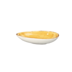 Thumbnail image #1 for Vertex China London Terra LTR-ASD-S Oblong China Sauce Dish, 1 oz, Hand-Painted Case of 4 Dozen
