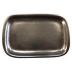 Thumbnail image #1 for Tableware Solutions USA Matte Black by Continental 50CARA082-71 Rectangular Black China Platter, 11-1/2" x 7-1/2" Case of 12