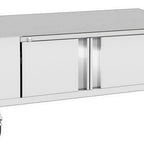 Thumbnail image #1 for Rotisol USA GrandFlame 975DEBIL Stainless Steel Enclosed Base Cabinet with Braked Casters, for 8-Spit Models