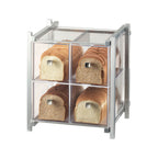 Thumbnail image #1 for Cal-Mil One by One 1146-74 2-Tier Bread Display Case with 4 Acrylic Drawers, Acrylic Body and Metal Base, 14 in W