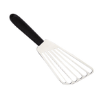 Thumbnail image #1 for JB Prince Peltex M996 Fish Spatula, 11-inch Slotted Stainless Steel Blade, Black Plastic Handle