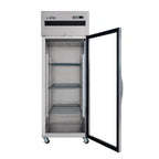 Thumbnail image #2 for Koolmore KM-RIR-1D-GD-TM Glass Door Merchandiser Refrigerator, 25 cu. ft., 1 Section, Dual-Pane Swing Door, Top-Mounted Compressor
