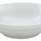 Thumbnail image #1 for ATSMFG Stone Mountain STM-REC-11 ATS MFG Round Ceramic Fruit / Monkey Dish, 5 oz., 4-3/4" Diameter x 1"H, Rolled Edge