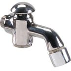 Thumbnail image #1 for AllPoints Foodservice Parts & Supplies 1111226 Glass Filler Valve with Aerator Tip, 36-Inch Flexible Hose, 1/2-Inch NPT Male, Stainless Steel