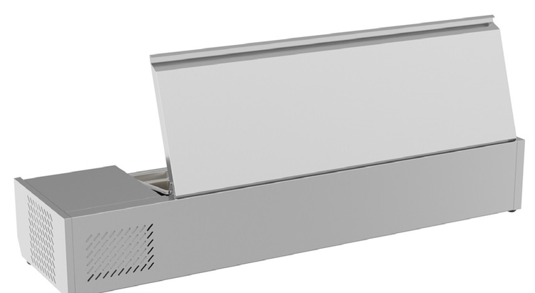 Product image #5 for KoolMore 59-Inch Refrigerated Countertop Prep Unit with 6 x 1/3 Pan Capacity