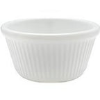 Thumbnail image #1 for Libertyware RAM4WF 4 oz White Melamine Fluted Ramekin Case of 96