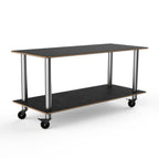 Thumbnail image #1 for Steelite International Mogogo, Modular MGCMDX01MSXW 2-Tier Modular Serving Table, 71 x 29-1/2 x 35 in, High-Pressure Laminate Top