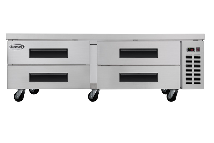 Product image #4 for KoolMore 72-Inch Commercial Chef Base Refrigerator Storage Cabinet with Pull-Out Drawers