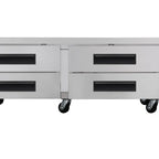 Thumbnail image #4 for Koolmore KM-BR-724D 72-Inch Commercial Chef Base Refrigerator with Pull-Out Drawers, Digital Controls, Stainless Steel