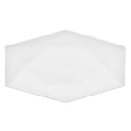 Thumbnail image #1 for CAC China Crystal QZT-12 Rectangular Porcelain Platter, 10"L x 6-1/4"W x 1-3/8"H, Super White Case of 2 Dozen