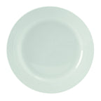 Thumbnail image #1 for Tuxton China Pacifica FPA-116 Porcelain Round Plate, 11-3/4 in, Embossed Rim, White 1 Dozen