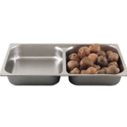 Thumbnail image #1 for Alegacy Foodservice Products Rest-Rite 8002DV Full-Size Divided Stainless Steel Steam Table Pan, 2-1/2-In. Deep, 24 Gauge Case of 6