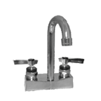 Thumbnail image #1 for Component Hardware Encore KL83-4100-RE1 Centerset Deck-Mount Faucet, 4" Centers, 3-1/2" Stainless Steel Gooseneck, Ceramic Valves