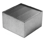 Thumbnail image #1 for Eagle Group 2200 Series MFC-22 Underbar Front Angle Filler, 22" Front-to-Back, 90° Full Corner, Drainboard Top, Stainless Steel, 1 Leg