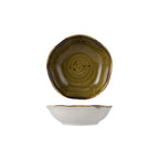 Thumbnail image #1 for Tuxton China Artisan Geode GGW-060 Free-Form Porcelain Fruit Dish, 5-1/2 oz, Walnut Case of 2 Dozen