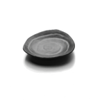 Thumbnail image #1 for G.E.T. Zen - EGS JWT63-B Black Melamine Triangular Coupe Plate, 4-5/8", Irregular Edge Case of 6