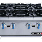 Thumbnail image #1 for Blue Air FSE LLC Blue lava (Blue air) BLHP24 4-Burner Gas Countertop Hot Plate, Stainless Steel, 24 in W
