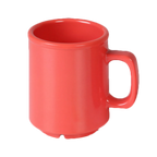 Thumbnail image #1 for Thunder Group CR9010RD 8 oz Orange Melamine Mug Case of 4 Dozen