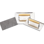 Thumbnail image #1 for Alegacy Foodservice Products 708 Cast Aluminum Steak Weight, Ribbed Flat Bottom, Wooden Handle, 10-7/8 x 9-1/8" Case of 12
