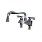 Thumbnail image #1 for NBR Equipment P1D4S8 Commercial Manual Faucet, 4" Deck-Mount, 8" Swing Spout, Lead-Free, Ceramic Cartridges