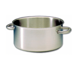 Thumbnail image #1 for Matfer Bourgeat Excellence 693045 38 Qt Stainless Steel Sauce Pot, 17-3/4" Dia. x 9"H, Without Cover