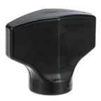 Thumbnail image #1 for AllPoints Foodservice Parts & Supplies 221016 Chute Support Knob, Black Plastic, 3/8-24 Female Thread, 2"H x 2"W