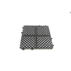 Thumbnail image #1 for Thunder Group PLIM1212SM Interlocking Bar Mat, 12" x 12", Lightweight, Dishwasher Safe, Black Case of 12