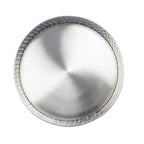 Thumbnail image #2 for TableCraft Products Lattice Collection 10035 Round Stainless Steel Platter, 64 oz, 10-1/2" Diameter, Diamond Pattern Case of 12