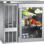 Thumbnail image #6 for Perlick Corporation BBS36 36-Inch One-Door Self-Contained Back Bar Refrigerator, Black with Stainless Steel Top, 7.4 Cu. Ft.