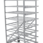 Thumbnail image #5 for Advance Tabco CR10-162M Mobile Aluminum Can Rack, Open Top, Sloped Glides, 162 #10 or 216 #5 Can Capacity