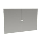 Thumbnail image #1 for Cadco GG3-SD Locking Swing-Out Stainless Steel Security Doors with 2 Keys for CBC-GG-B3 Series Carts