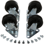 Thumbnail image #1 for AllPoints Foodservice Parts & Supplies 8002621 Plate-Mount Caster Set with Hardware, 4-Piece