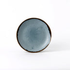 Thumbnail image #1 for Cardinal Harvest Blue By Dudson HBL16 6-1/2-inch Round Ceramic Coupe Plate with Flat Edge 1 Dozen